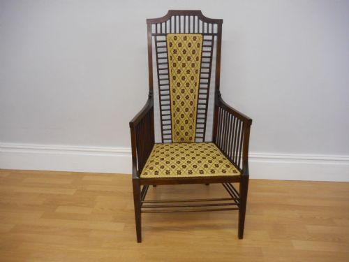 antique arts crafts arm chair - CATEGORY: ANTIQUE CHAIRS - DATED EDWARDIAN