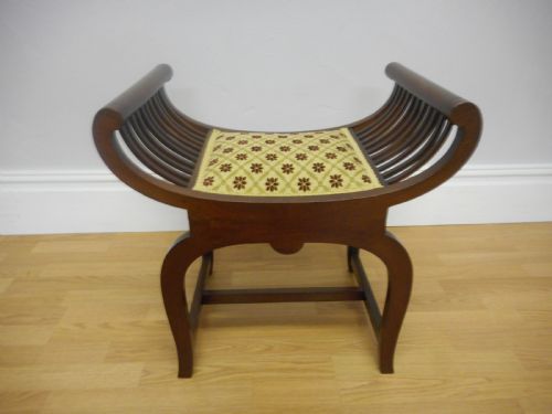 antique piano stool - CATEGORY: ANTIQUE STOOLS - DATED EDWARDIAN