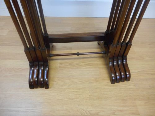 ANTIQUE 4 TABLE NEST IN MAHOGANY - ADDITIONAL PHOTO 8