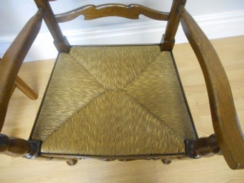 ANTIQUE 8 LADDER BACK CHAIRS - ADDITIONAL PHOTO 9