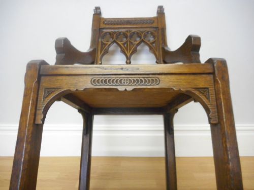 ANTIQUE GOTHIC ARM CHAIR - ADDITIONAL PHOTO 11