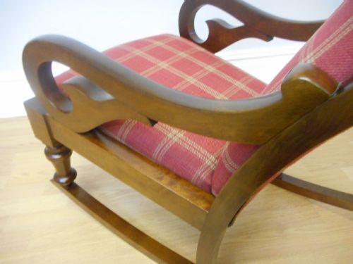 ANTIQUE VICTORIAN ROCKING CHAIR - ADDITIONAL PHOTO 7