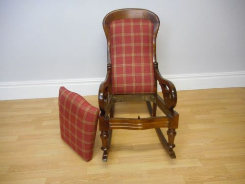 ANTIQUE VICTORIAN ROCKING CHAIR - ADDITIONAL PHOTO 10