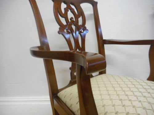 ANTIQUE SET OF 6 CHIPPENDALE DINING CHAIRS - ADDITIONAL PHOTO 13