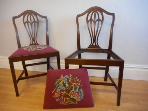ANTIQUE SET OF 6 HEPPLEWHITE DINNING CHAIRS - ADDITIONAL PHOTO 12