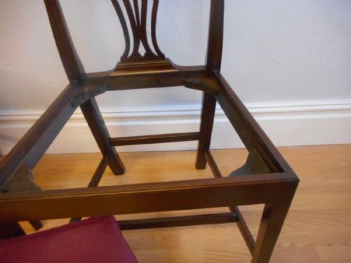 ANTIQUE SET OF 6 HEPPLEWHITE DINNING CHAIRS - ADDITIONAL PHOTO 13