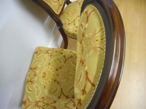 ANTIQUE VICTORIAN SET OF 6 DINNING CHAIRS - ADDITIONAL PHOTO 9