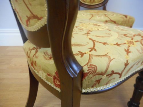 ANTIQUE VICTORIAN SET OF 6 DINNING CHAIRS - ADDITIONAL PHOTO 14