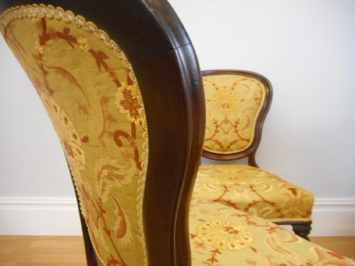 ANTIQUE VICTORIAN SET OF 6 DINNING CHAIRS - ADDITIONAL PHOTO 15