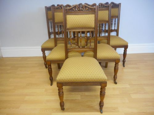 antique victorian dinning chairs - CATEGORY: ANTIQUE CHAIRS - DATED VICTORIAN