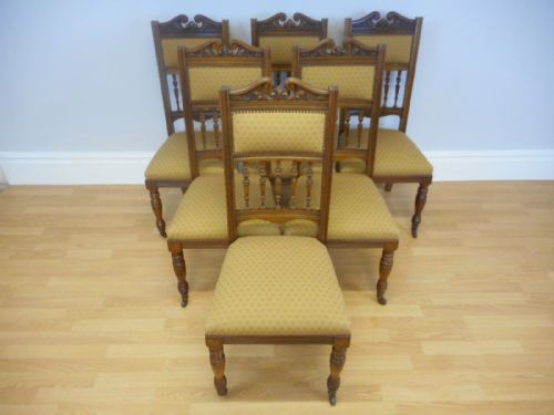 ANTIQUE VICTORIAN DINNING CHAIRS - ADDITIONAL PHOTO 1