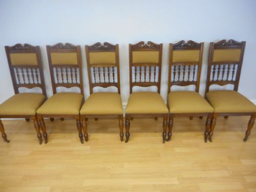 ANTIQUE VICTORIAN DINNING CHAIRS - ADDITIONAL PHOTO 2