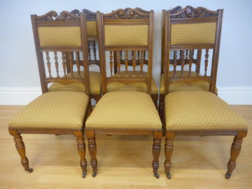 ANTIQUE VICTORIAN DINNING CHAIRS - ADDITIONAL PHOTO 3