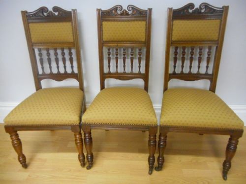 ANTIQUE VICTORIAN DINNING CHAIRS - ADDITIONAL PHOTO 4