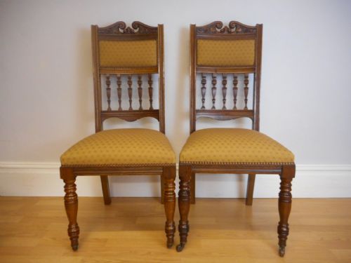 ANTIQUE VICTORIAN DINNING CHAIRS - ADDITIONAL PHOTO 5