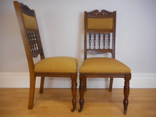 ANTIQUE VICTORIAN DINNING CHAIRS - ADDITIONAL PHOTO 6