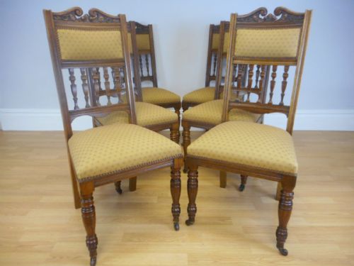 ANTIQUE VICTORIAN DINNING CHAIRS - ADDITIONAL PHOTO 8