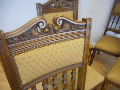 ANTIQUE VICTORIAN DINNING CHAIRS - ADDITIONAL PHOTO 9