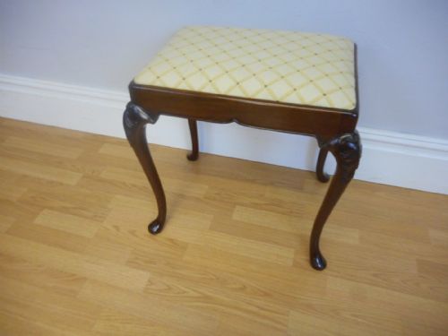 ANTIQUE DRESSING TABLE STOOL - ADDITIONAL PHOTO 1