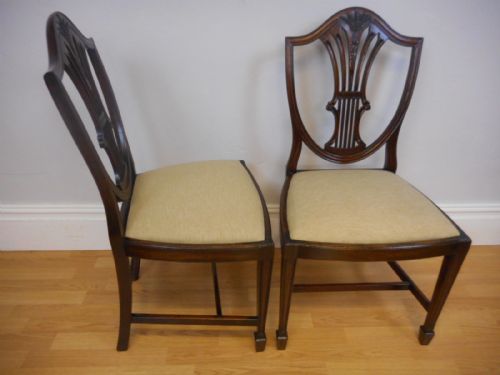 ANTIQUE SET OF 8 HEPPELWHITE DINNING CHAIRS - ADDITIONAL PHOTO 5