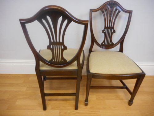 ANTIQUE SET OF 8 HEPPELWHITE DINNING CHAIRS - ADDITIONAL PHOTO 6