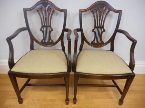 ANTIQUE SET OF 8 HEPPELWHITE DINNING CHAIRS - ADDITIONAL PHOTO 8