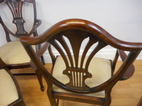 ANTIQUE SET OF 8 HEPPELWHITE DINNING CHAIRS - ADDITIONAL PHOTO 18