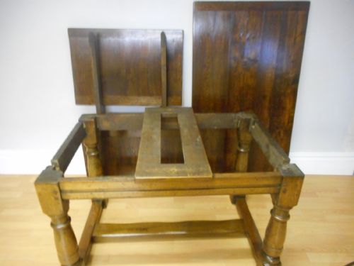 ANTIQUE REFECTORY TABLE IN OAK - ADDITIONAL PHOTO 19