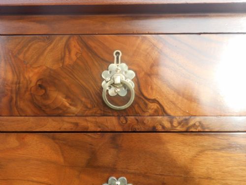 ANTIQUE WALNUT BEDSIDE CHESTS - ADDITIONAL PHOTO 3