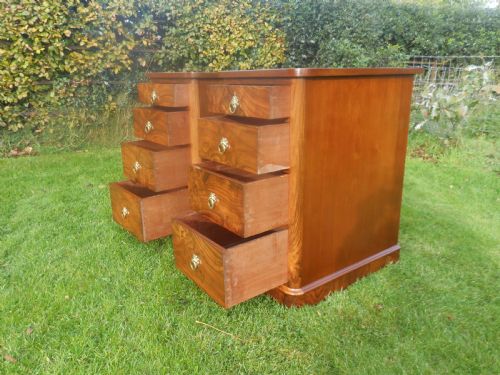 ANTIQUE WALNUT BEDSIDE CHESTS - ADDITIONAL PHOTO 4