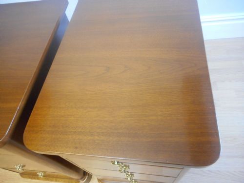 ANTIQUE WALNUT BEDSIDE CHESTS - ADDITIONAL PHOTO 14
