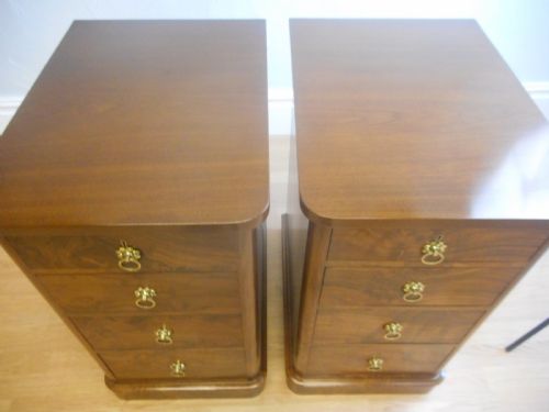 ANTIQUE WALNUT BEDSIDE CHESTS - ADDITIONAL PHOTO 15