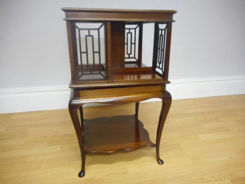 antique revolving bookcase - CATEGORY: ANTIQUE BOOKCASES - DATED VICTORIAN