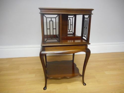 ANTIQUE REVOLVING BOOKCASE - ADDITIONAL PHOTO 1