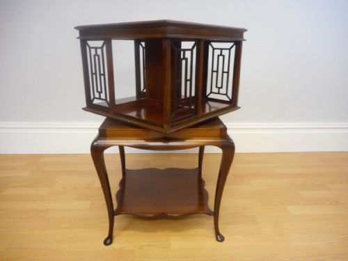 ANTIQUE REVOLVING BOOKCASE - ADDITIONAL PHOTO 2