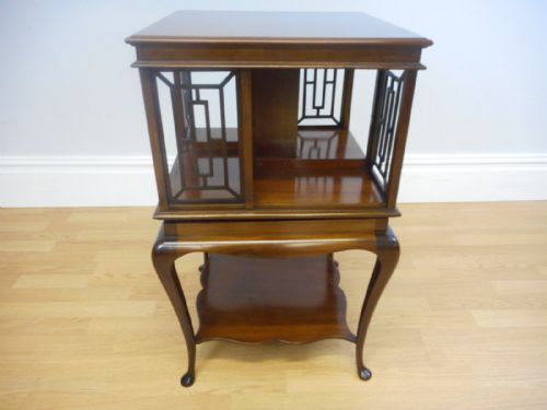 ANTIQUE REVOLVING BOOKCASE - ADDITIONAL PHOTO 4