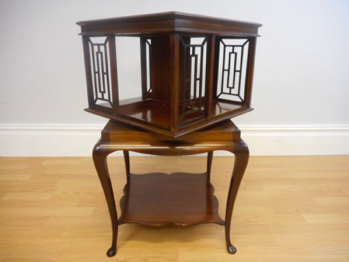 ANTIQUE REVOLVING BOOKCASE - ADDITIONAL PHOTO 13