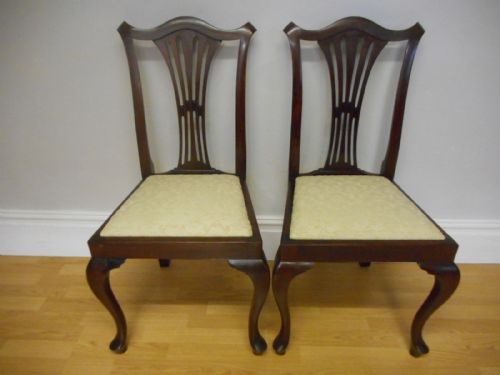 ANTIQUE PAIR OF SIDE CHAIRS - ADDITIONAL PHOTO 1
