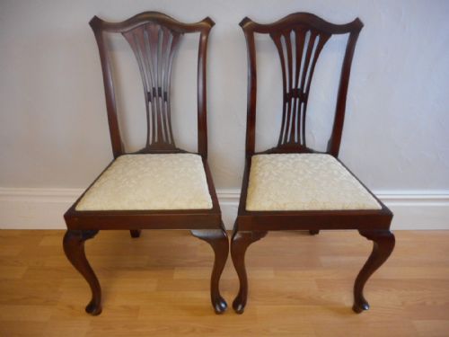 ANTIQUE PAIR OF SIDE CHAIRS - ADDITIONAL PHOTO 2