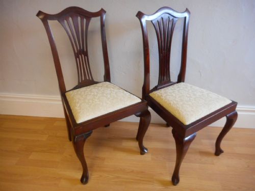 ANTIQUE PAIR OF SIDE CHAIRS - ADDITIONAL PHOTO 3