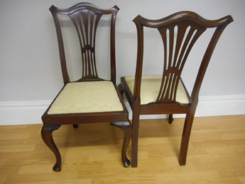 ANTIQUE PAIR OF SIDE CHAIRS - ADDITIONAL PHOTO 5