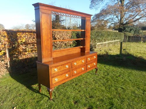 antique welsh dresser and rack - CATEGORY: ANTIQUE DRESSERS - DATED GEORGIAN