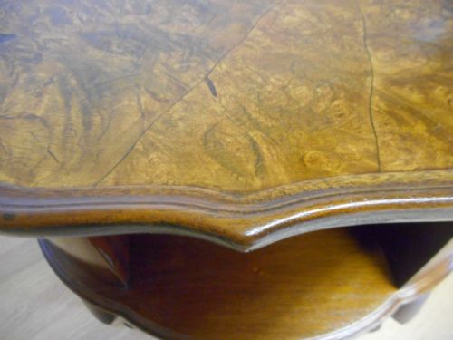 ANTIQUE BURR WALNUT COFFEE TABLE - ADDITIONAL PHOTO 3