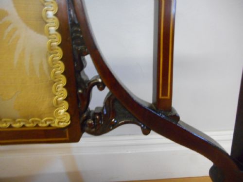 ANTIQUE MAHOGANY INLAID COUCH - ADDITIONAL PHOTO 7