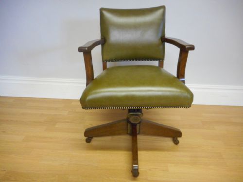 antique swivel office chair - CATEGORY: ANTIQUE CHAIRS - DATED 1920