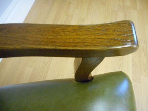 ANTIQUE SWIVEL OFFICE CHAIR - ADDITIONAL PHOTO 3