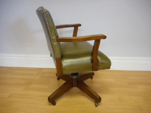 ANTIQUE SWIVEL OFFICE CHAIR - ADDITIONAL PHOTO 9