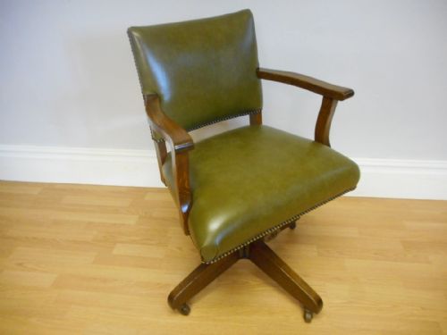 ANTIQUE SWIVEL OFFICE CHAIR - ADDITIONAL PHOTO 11