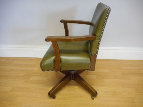 ANTIQUE SWIVEL OFFICE CHAIR - ADDITIONAL PHOTO 12