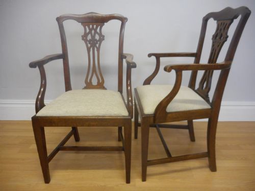 ANTIQUE 8 CHIPPENDALE OAK DINNING CHAIRS - ADDITIONAL PHOTO 7